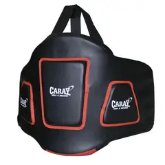 CARAY - Protector De Pecho Boxeo - MMA - Muay Thai Negro-Rojo