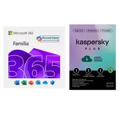 MICROSOFT - Office 365 Family 6 Usuarios + Antivirus Kaspersky Plus