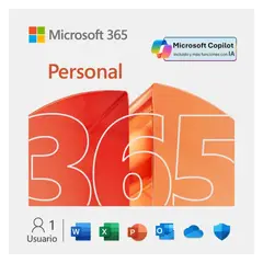 MICROSOFT - Office 365 Personal 1 Usuarios 12 meses Digital