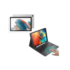 GENERICO - Estuche teclado bluetooth + trackpad Samsung a8 10.5 x200 + VIDRIO