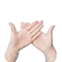 TRIPLE CLEAN - Guantes de vinilo Talla M