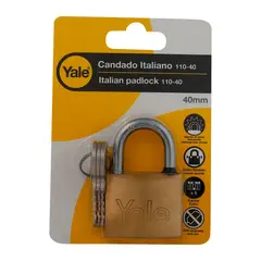 YALE - Candado Italiano Serie 110-40 Latón