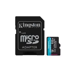 KINGSTON - Memoria micro sd 512 gb canvas sdcg3 170mbs negro
