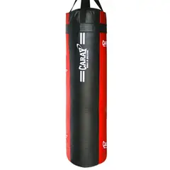 CARAY - Saco De Boxeo Negro/Rojo Extralargo 1,50 MTS x 40 CMS