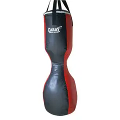 CARAY - Saco De Boxeo Silueta Humana Negro/Rojo 1,55 MTS X 33