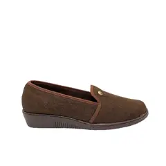 ZAVATTY - Baleta para mujer RO3167 CHOCOLATE