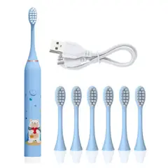 MUNDO BEBE - Cepillo de Dientes Eléctrico bebe niño niña celeste niños_.