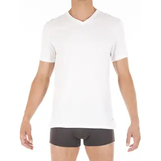 TOMMY HILFIGER - Pack de 3 Camiseta Blanca Cuello V De Hombre