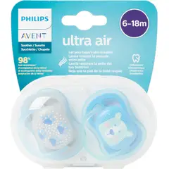 PHILIPS - Chupo Ultra Avent Air 6-18 M scf08503 Oso-Huellas