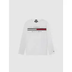 TOMMY HILFIGER - Camiseta De Niño Manga Larga Con Logo