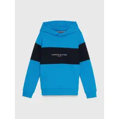 TOMMY HILFIGER - Saco Essential Color Block Con Logo Niño Azul