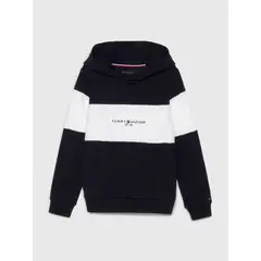 TOMMY HILFIGER - Saco Essential Color Block Con Logo Niño Azul