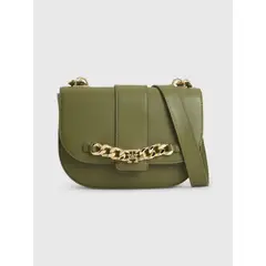 TOMMY HILFIGER - Bolso Bolso Pequeño Con Solapa Y Cadena Mujer Verde