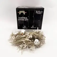 BURICA - Luz Led Cortina 315l Fija Blanca 3mtx1.5mt Conector