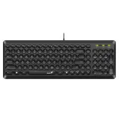GENIUS - Teclado SlimStar Q200 USB Alambrico Negro
