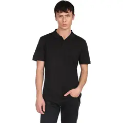 CALVIN KLEIN - Polo Negro Liquid Touch Con Logo