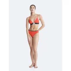 CALVIN KLEIN - Pantie Naranja Tipo Tanga En Algodón