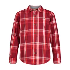 CALVIN KLEIN - Camisa Con Estampado De Cuadros Para Niño Rojo
