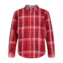 CALVIN KLEIN - Camisa Con Estampado De Cuadros Para Niño Rojo
