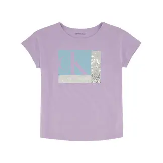 CALVIN KLEIN - Camiseta Morado Con Lentejuelas Para Niña