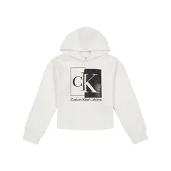 CALVIN KLEIN - Saco Para Niña Con Detalles En Lentejuelas Blanco