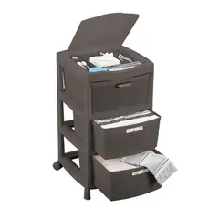 RIMAX - Gavetero Fique Con 3 Gavetas y Tapa Organizadora - Mocca