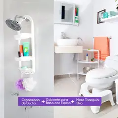 RIMAX - Combo Organizador Baño - Blanco