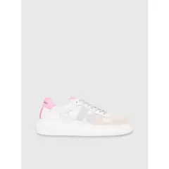 CALVIN KLEIN - Tenis Deportivas Con Logo Mujer Blanco