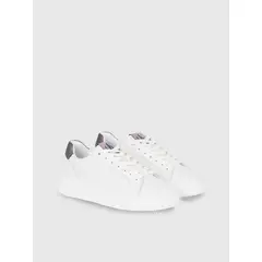 CALVIN KLEIN - Tenis Cuero Mujer Blanco