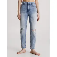 CALVIN KLEIN - Jeans Azul Mom para Mujer