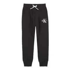 CALVIN KLEIN - Pantalónes De Chándal Con Logo Monograma Negro Para Niña