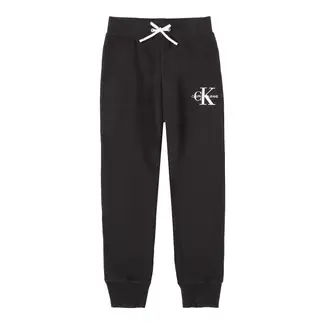 CALVIN KLEIN - Pantalónes De Chándal Con Logo Monograma Negro Para Niña