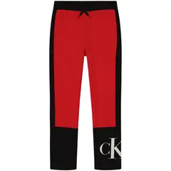 CALVIN KLEIN - Jogger Rojo Blocked Con Logo Para Niño
