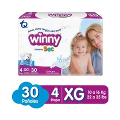 WINNY - Pañal Ultratim Sec Etapa 4 X 30und