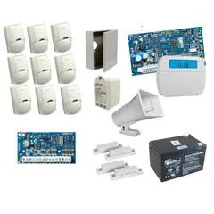 DSC - Kit De Alarma De 9 Sensores + 2 Contactos Magneticos NEO