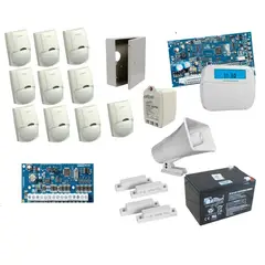 DSC - Kit De Alarma De 10 Sensores + 2 Contactos Magneticos NEO