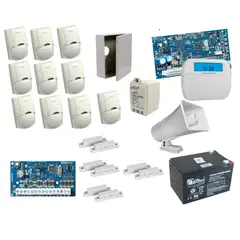 DSC - Kit De Alarma De 12 Sensores + 4 Contactos Magneticos NEO
