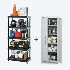 RIMAX - Combo Organizador - Armario Grande Estantería 5N 18