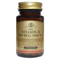 SOLGAR - Vitamin A 1500mcg Dry 100 Tabletas