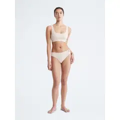 CALVIN KLEIN - Top Beige Con Logo Para Mujer