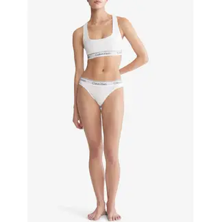 CALVIN KLEIN - Bralette Deportivo Con Logo Mujer Blanco