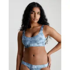 CALVIN KLEIN - Top Vestido de Baño Estampado - Ck Authentic Para Mujer