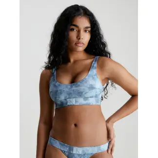CALVIN KLEIN - Top Vestido de Baño Estampado - Ck Authentic Para Mujer