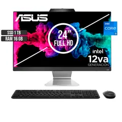 ASUS - TODO EN UNO INTEL CORE I5-1235U SSD 1TB RAM 16GB LED 24 FULL HD