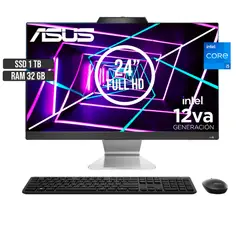 ASUS - TODO EN UNO INTEL CORE I5-1235U SSD 1TB RAM 32GB LED 24 FULL HD