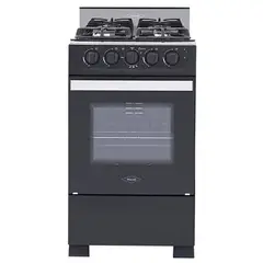HACEB - Estufa 4ptos Gas Ee Gratinador Negra - ESTUFA ROMERO CRISTAL 50 GN NE