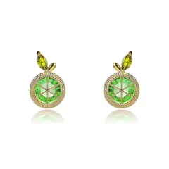 VERAMOREST - Aretes Topo Frutal Veramorest- Verde_.