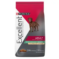 GENERICO - Excellent Adulto Raza Mediana-Grande - Alimento Perro x 3 kg