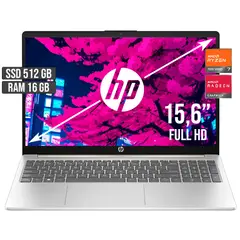 HP - PORTATIL AMD RYZEN 7-7730U SSD 512GB RAM 16GB LED 15,6 FULL HD
