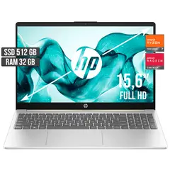 HP - PORTATIL AMD RYZEN 7-7730U SSD 512GB RAM 32GB LED 15,6 FULL HD